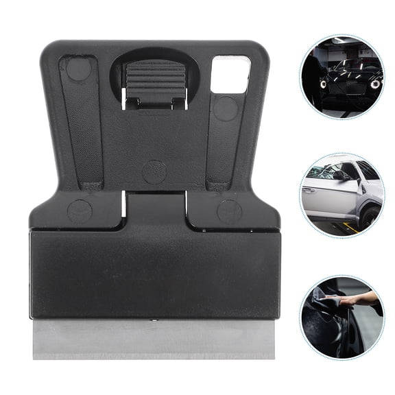 Pretyzoom Sticker Removal Scraper Black Plastic Multi-Purpose Tool 4Pcs