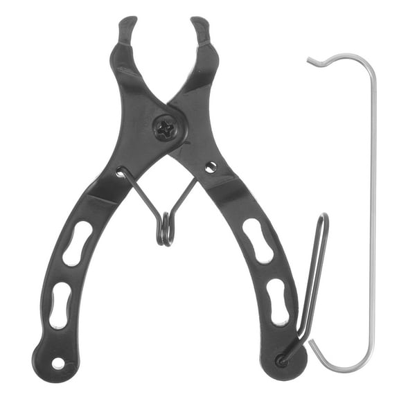Pretyzoom Black Steel Bike Chain Plier Quick Removal Clamp Durable Chain Repair Tool for Outdoor Cycling
