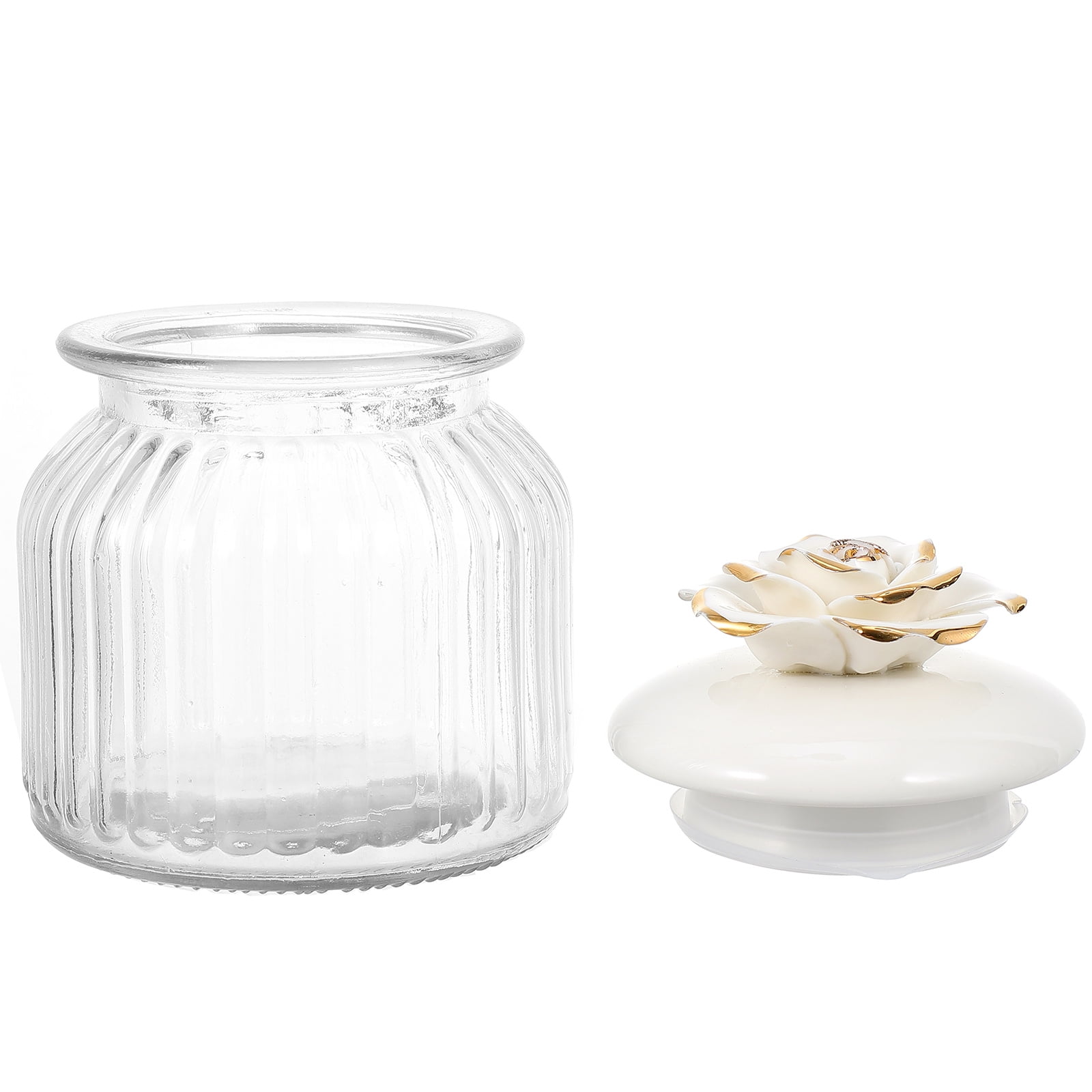 RORA Lot De 6 Bocaux Ronds En Verre Transparent Avec Couvercles Hermétiques Eambou Pour Café