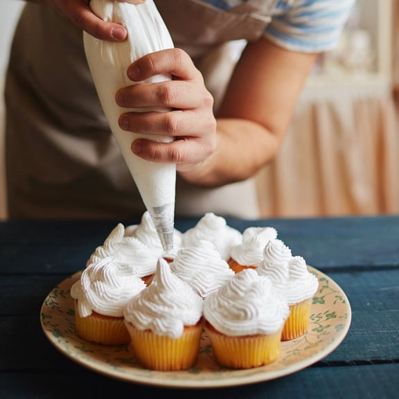 Pretyzoom 1Pc Cotton Cloth Cake Piping Bag with Hook for Easy Storage