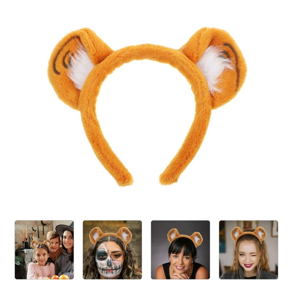 Pretyzoom Fun Yellow Tiger Ear Hairband Prop for Party Costume and Dress Up Accessory