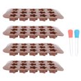 thumbnail image 1 of Pretyzoom 1Set Silicone Baking Mold in Brown with Stable Performance for Cake and Cookie, 1 of 8