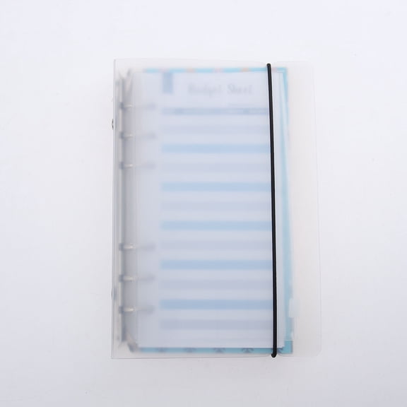 Pretyzoom 1Set Creative Budget Sheet Cash Envelopes Kit with Assorted Color Waterproof Storage Bag for Personal Use