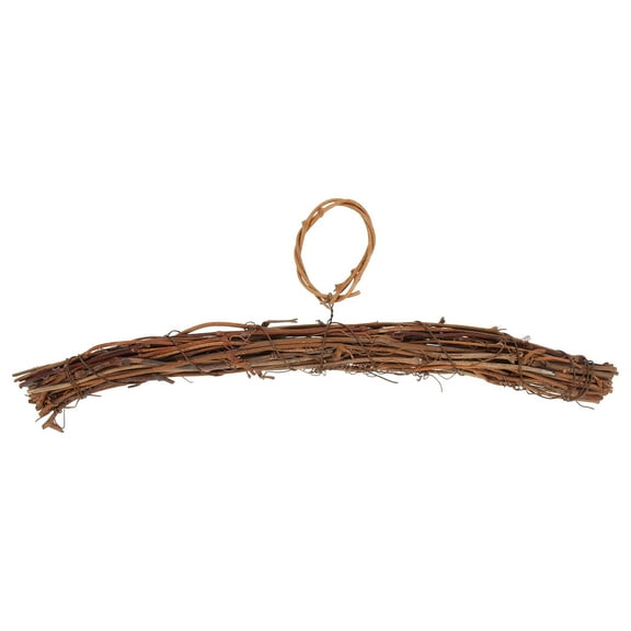 Pretyzoom Brown Rattan Wreath for Handmade Home Decor, Perfect for Front Door, Wall, Party Decoration