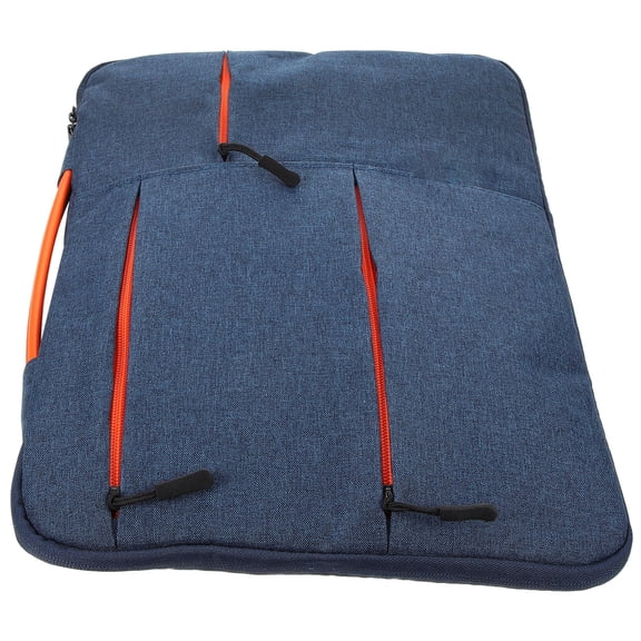 Pretyzoom Laptop Sleeve Dark Blue Polyester Soft Lining for Travel and Storage