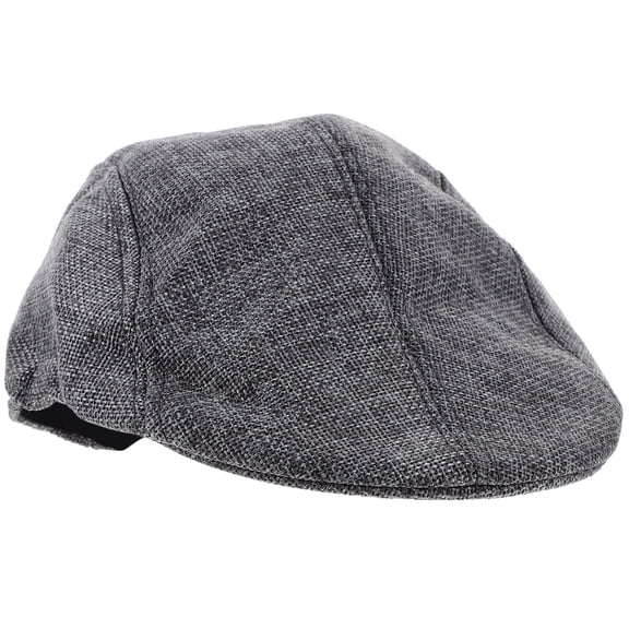 Pretyzoom Dark Gray Casual Beret Hat Men 1Pack Adjustable Size Comfortable Indoor Use