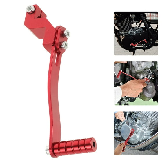 Pretyzoom Versatile Aluminum Alloy Red Motorcycle Shift Lever for Reliable Gear Changes