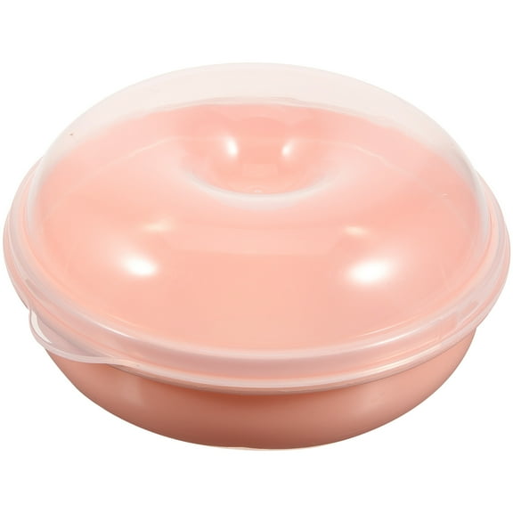 Pretyzoom Doughnut Storage Box Pink PP 1Pcs