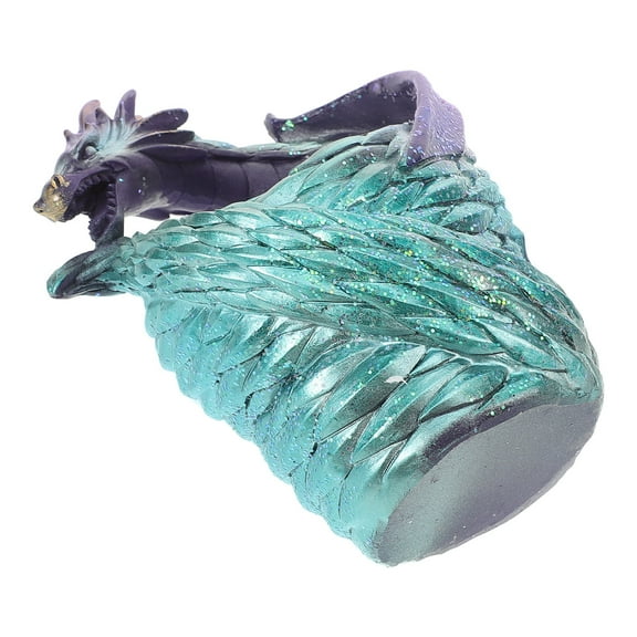 Pretyzoom Succulent Flower Pot Resin Turtle Shape Blue 1Set for Office Desk