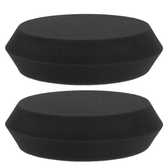Pretyzoom Durable Black Waxing Sponge for Cars with Angled Edge Design Quick Application and Easy Storage