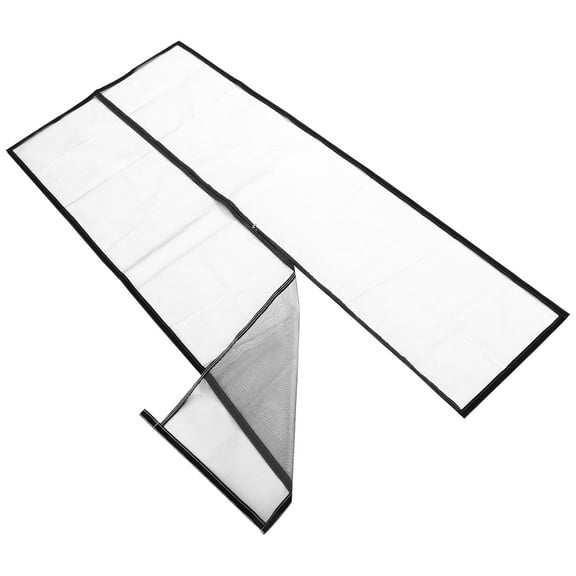 Pretyzoom Easy Install Black Screen Door for Pets with Heavy Duty Mesh and Secure Zipper Closure