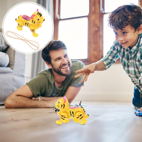 Pretyzoom Music Electric Toys Electric Walking Tiger Toy Plastic 1Set