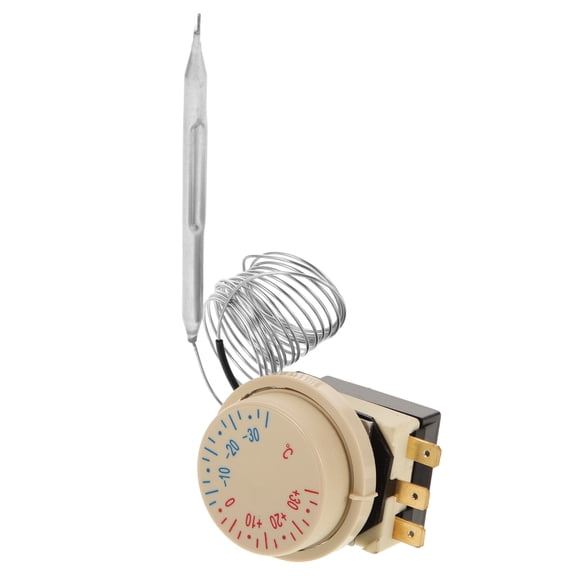 Pretyzoom Capillary Thermostat for Refrigerator Adjustable Temperature Control in Beige
