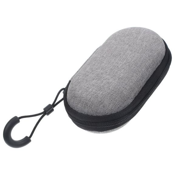 Pretyzoom Electronics Organizer Travel Case Grey Hard Shell Storage for Guitar Tuners Chargers and Cords