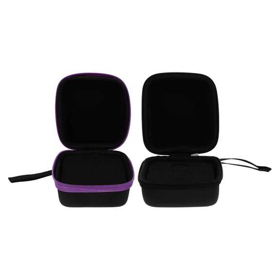 Pretyzoom Essential Oil Case Black Pu 2Pcs