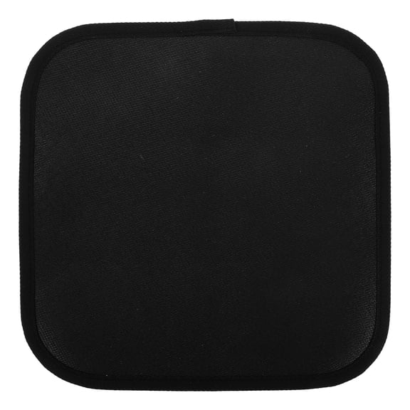 Pretyzoom Fireproof Fireplace Hearth Mat BBQ Grill Mat Black Heat Resistant Glass Fiber Silicone 1Set