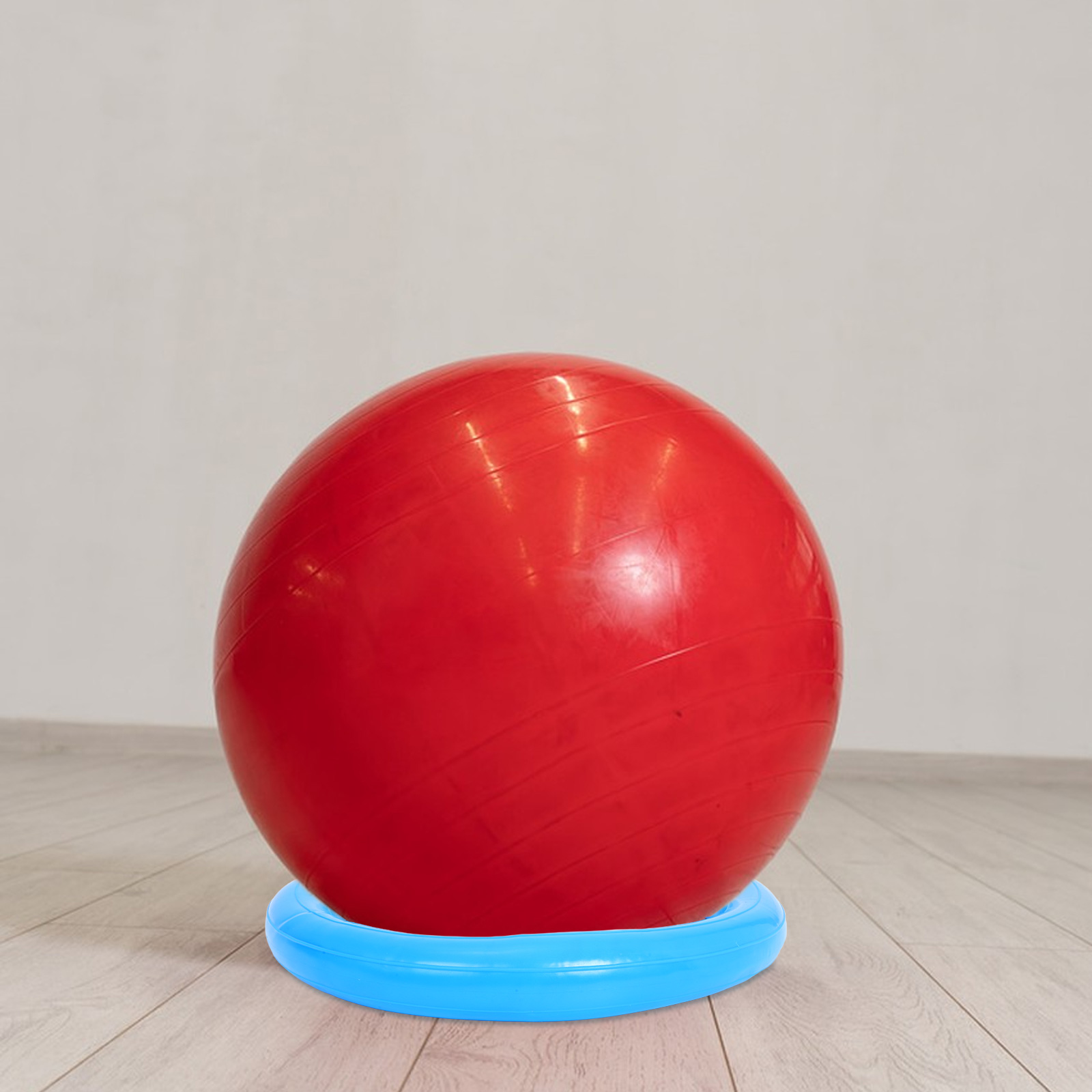 Pretyzoom Yoga Ball Stand Blue PVC for Home Accurate Positioning Durable Material