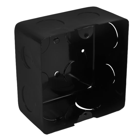 Pretyzoom Black Floor Outlet Cover Plate with Space Saving Design and Safety Compliance for Tools