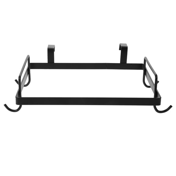 Pretyzoom Garbage Bag Rack Hanging Trash Bag Holder Strong Load Bearing Black for Kitchen Storage