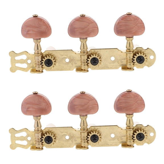 Pretyzoom Golden Metal Guitar String Tuning Pegs for 6 String Classical Guitar Durable Professional Design