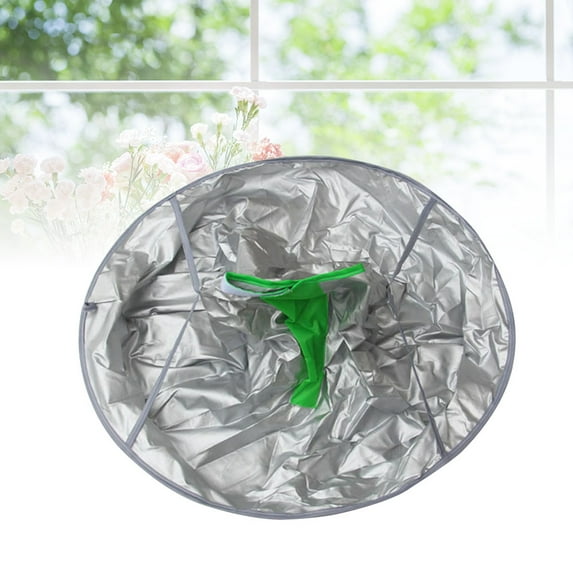 Pretyzoom Plated Silver Hair Cut Cape Made of ABS Soft Safe for Home and Salon Use