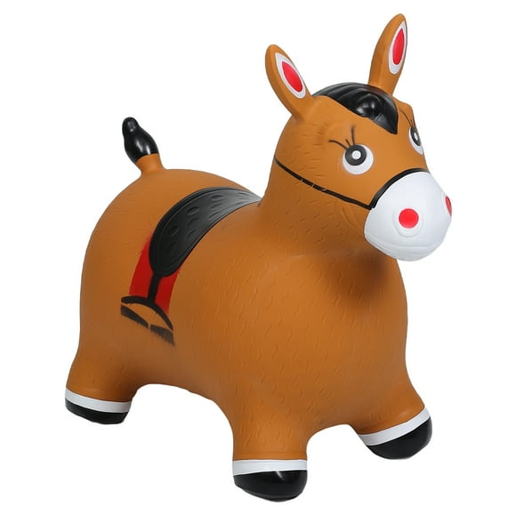 Pretyzoom Horse Ride On Toy with PVC for Indoor Play 1Pcs