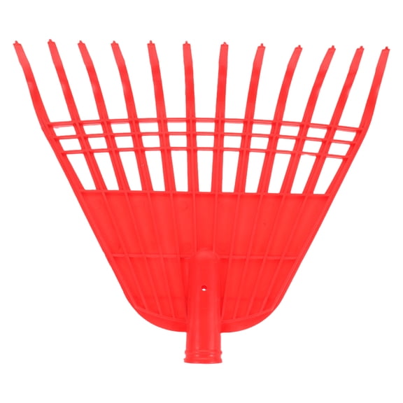 Pretyzoom Red Plastic Garden Rake Head Durable Replacement for Lawn and Yard Maintenance