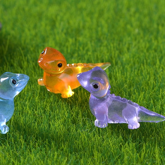 Pretyzoom Lizard Figurines for Decor Made of Resin 24pcs Assorted Color Mini Statue for Car or Garden