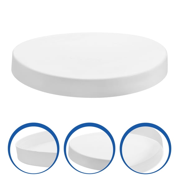 Pretyzoom 5Pcs Sturdy White PVC Dock Piling Caps Protective Covers for Wooden Pegs and Docks