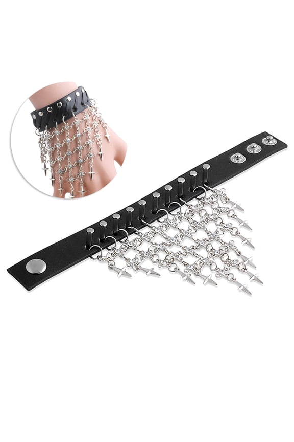 Punk Jewellery Vintage Punk Style Men's Ring Chain Artificial 1Pcs