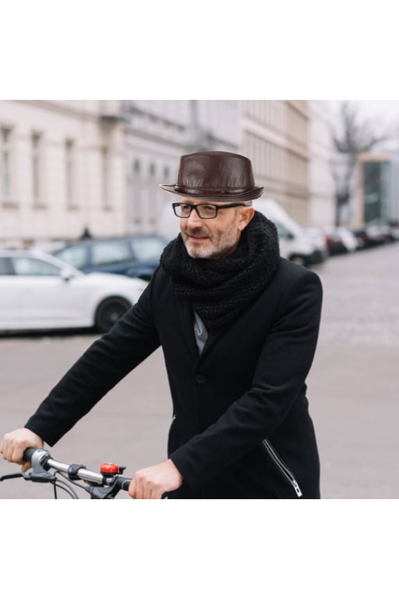 Mens Fedora Hat Retro Jazz Hat 1Set Warm Design Cold Weather
