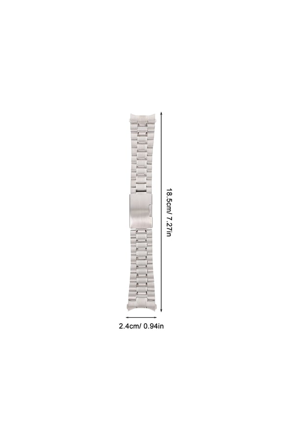 Mens Watch Bands Solid Links Stainless Steel 1Set Quick Release