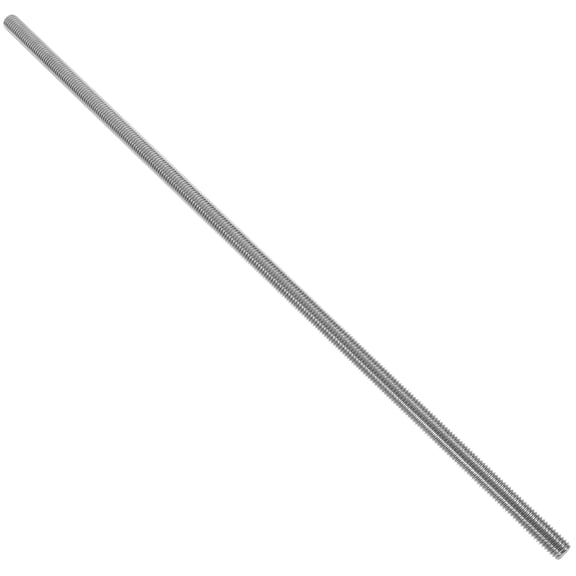 Pretyzoom Durable Plated Silver Metal Threaded Rod Stainless Steel for Clamps Hangers and Fastening