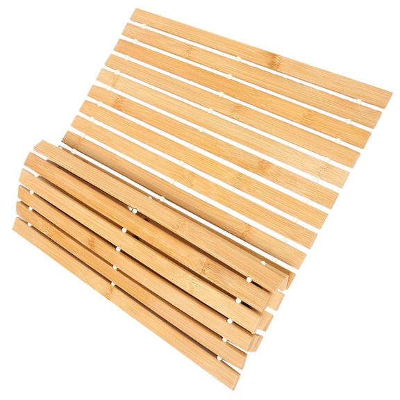 Pretyzoom Non-Slip Bamboo Floor Mat Foldable 1 Pack for Home and Hotel Use