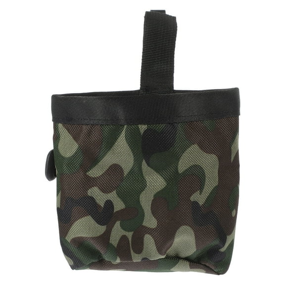 Pretyzoom Outdoor Dog Food Pouch Snack Food Container Oxford Cloth Green Pet Owners Walks 1 PCS