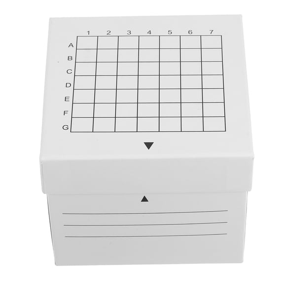 Pretyzoom White Lab Storage Container with Lid for Centrifuge Tubes Freezer Safe Leakproof