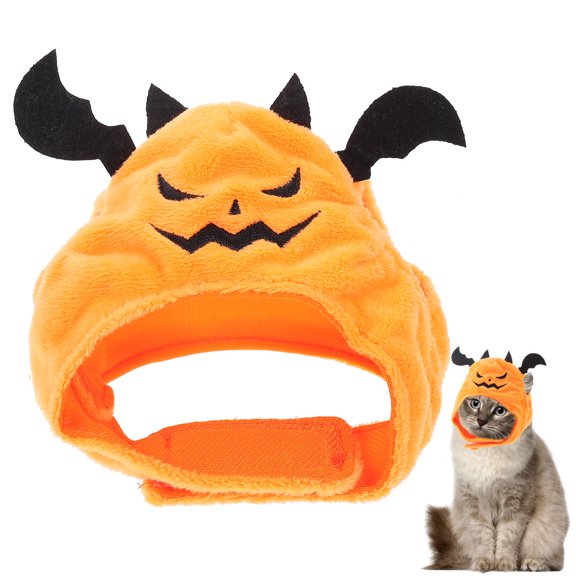 Pretyzoom Pet Hat Cat Costume Accessory Orange Plush 1Set