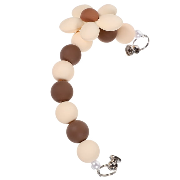 Pretyzoom Elegant Beige Beaded Phone Strap for Secure and Fashionable Phone Carrying