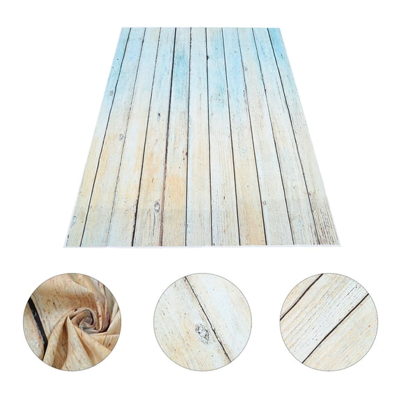 Pretyzoom Wood Plank Style Photo Backdrop Fabric Vinyl for Home Use and Event Decoration
