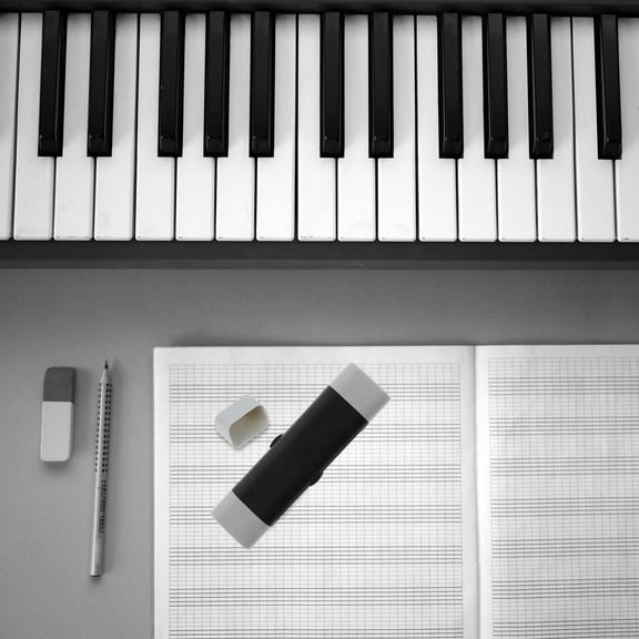 Pretyzoom Care Pen Cleaning Brushes for Musical Instruments Black 1Set