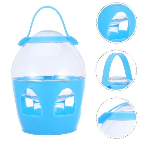 Pretyzoom Indoor Outdoor Bird Water Feeder with Smooth Round Design Ideal for Parakeets