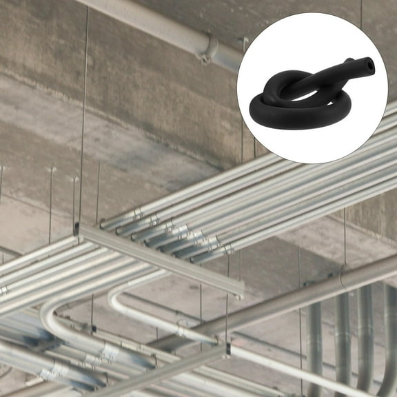 Pretyzoom Black Outdoor Pipe Insulation Wrap with Flexible Fire Resistant Sponge Material for Hvac
