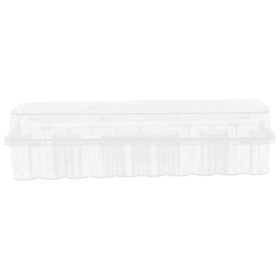 Pretyzoom Plastic Microtube Organizer Box with Compartments for Home and Lab Vial Storage