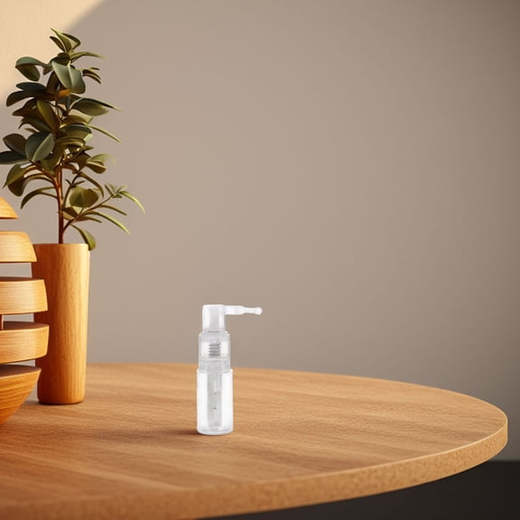 Pretyzoom 2Pcs Portable Powder Bottle Plastic Mist Spraying for Body Travel Use