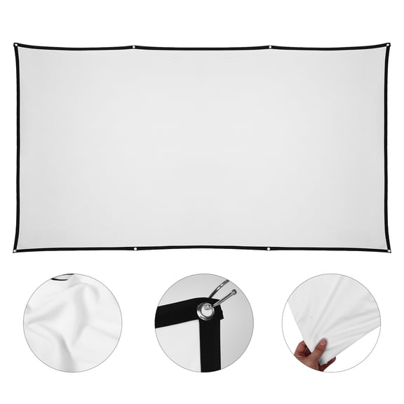 Pretyzoom Hangable Projector Screen Indoor Projector Screen Multi Polyester 1 PCS