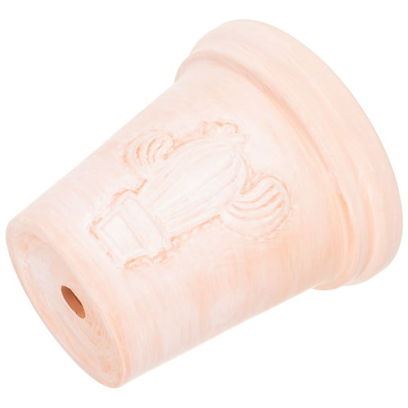 Pretyzoom Pottery Flower Pot with Embossment Pattern for Household Use 1 Set