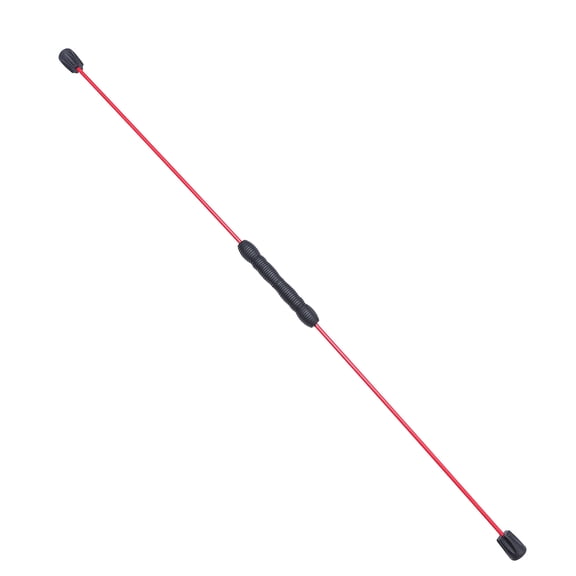 Pretyzoom 1Pc Multi Function Red Pilates Fitness Bar with Vibrating Elastic Design for Exercise Use