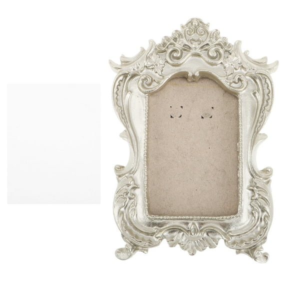 Pretyzoom Resin Photo Frame Photo Frame For Photography Sessions Silver 1Set