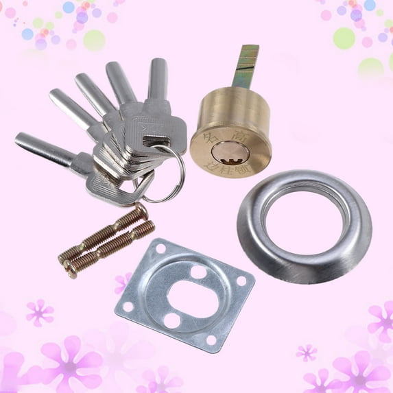 Pretyzoom Retro Door Lock Security Lock for Garage Door Copper Assorted Color 1Set