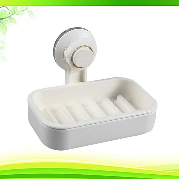 Pretyzoom White Wall Mounted Soap Saver Dispenser Easy Relocate No Holes